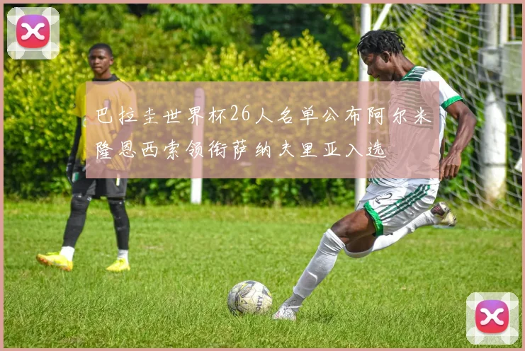 巴拉圭世界杯26人名单公布阿尔米隆恩西索领衔萨纳夫里亚入选