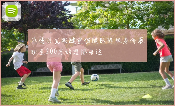 范德贝克跟腱重伤随队降级身价暴跌至200万的悲惨命运